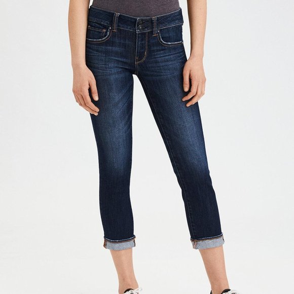 American Eagle Artist Jeans Cropped 8 Regular - Picture 1 of 11
